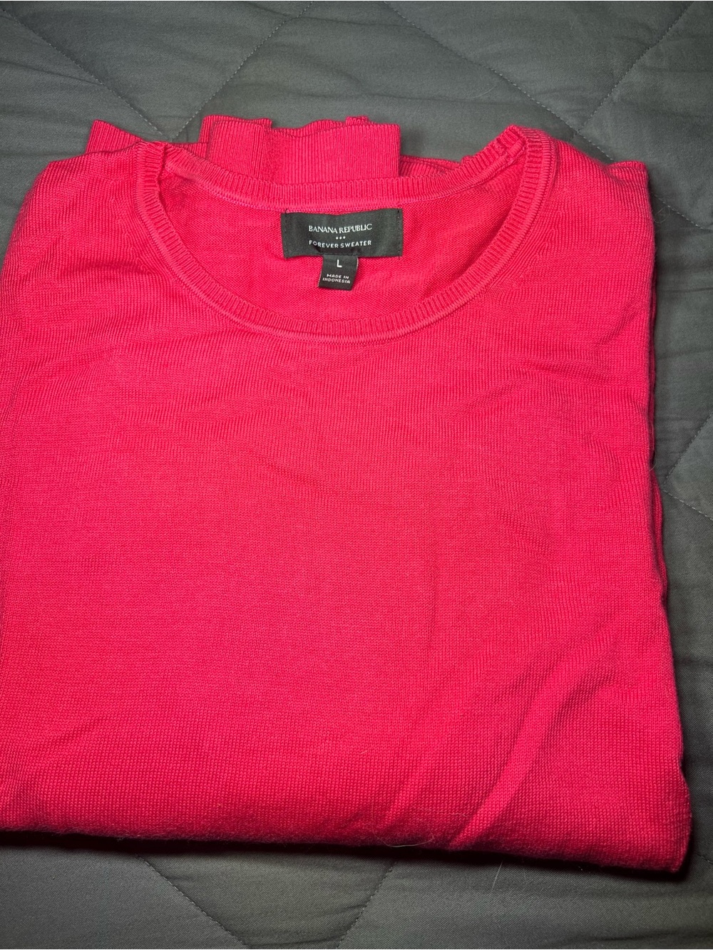 Banana Republic Women’s Forever Sweater in Bright Pink